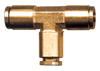 5/32" Brass Push-To-Connect Tee  PC64-2-1/2