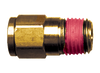 3/8 x 1/8" Brass Push-To-Connect - Male NPT Connector  PC68-6A