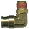 5/32" x 10-32 Brass Push-To-Connect - Male NPT Swivel 90° Elbow  PC69SW-2-1/2X0