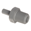 1/2 x 1/2" JG® Grey Acetal Male Stem - Male NPT Adapter  PI051624S