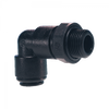 6mm x 1/4" JG® Black Acetal Push-To-Connect - Male BSPP Swivel 90° Elbow  PM090612E
