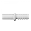 1/2 x 1/2" JG® White Polypropylene Male Stem - Hose Barb Connector  PP251616W