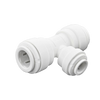 3/8 x 1/4 x 3/8" JG® White Polypropylene Push-To-Connect Reducing Tee  PP30120812W