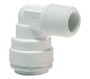 1/4 x 1/4" JG® White Polypropylene Push-To-Connect - Male NPT 90° Elbow  PP480822W