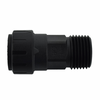 3/4 x 1" JG® Black Polysulfone CTS Twist Lock - Male NPT Connector Connector  PSEI012828E