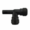 3/4 x 3/4 x 3/4" JG® Black Polysulfone CTS Twist Lock - Male Stem - CTS Twist Lock Stackable Tee  PSEI532828E