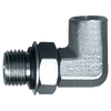 9/16"-18 x 1/4" Steel Male ORB - Female NPT 90° Elbow  S3616-6B