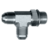 1-1/4 x 1-5/16"-12 x 1-1/4" Steel Male 37° JIC - Male ORB - Male 37° JIC Tee  S3651-20