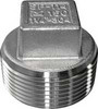 3/4" Stainless Steel 316 Male NPT Square Head Sealing Plug  SS109-E