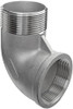 1-1/2" Stainless Steel 316 Female NPT - Male NPT 90° Elbow  SS116-K