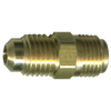 1/4" x 1/4 (7/16"-24) Brass Male 45° SAE Flare - Male 45° SAE Inverted Flare  WH-1522