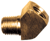 1/8" Extruded Brass Female NPT - Male NPT 45° Elbow  X124-A