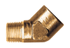 1/8 x 1/8" Forged Brass Male NPT - Female NPT 45° Street Elbow  124-A