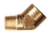 1/2 x 1/2" Cast Brass Male NPT - Female NPT 45° Street Elbow  124-D