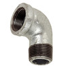 1/2" Sch. 40 Galvanized Iron Male NPT - Female NPT 90° Street Elbow   G1698G-050-050