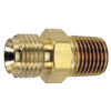 9/16"-18 RH x 3/8" Brass Male Type "B" Oxygen - Male NPT Coupler   G41R-038