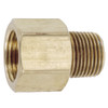 1/4 x 3/8" Brass Male NPT - Female 45° SAE Flare Connector   G0416-04-06