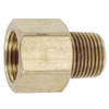 3/8 x 1/2" Brass Male NPT - Female 45° SAE Flare Connector   G0416-06-08