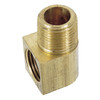 1/2 x 1/2" Brass Male NPT - Female 45° SAE Inverted Flare 90° Elbow   G0296-08-08