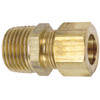 1/2 x 1/4" Brass Male NPT - Compression Connector   G6016-08-04