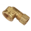 1/8 x 1/4" Brass Female NPT - Compression 90° Elbow   G6098-02-04