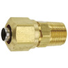 1/4 x 3/8" Brass DOT Male NPT - Compression Connector   G7016-04-06