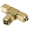1/4" Brass DOT Compression Tee   G70T00-04-04