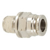 1/4 x 5/32" Nickel Plated Brass Male NPT - Push-To-Connect Connector   G6016P-04-02.5