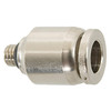 10-32 x 1/8" Nickel Plated Brass Male Thread - Push-To-Connect Connector   G6016P-UNF-02