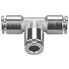 10mm Nickel Plated Brass Push-To-Connect Tee   G60T00PM-10M-10M