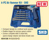 6 Pc. SH/D Air Hammer Kit  404136
