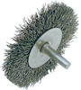 3 x 1/4" Stainless Steel Shaft Mounted Crimped Radial End Brush 553785