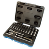 28 Pc. 1/4" Drive Metric Socket Wrench Set - 6 Point  600116