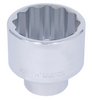 1" Drive x 2-1/4" Regular Chrome Socket - 12 Point  674236