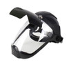 Sellstrom® DP4 Series Black Crown & Chin Guard - Sta-Clear® AF/AS Face Shield & Ratcheting Headgear - IR 5.0 Flip-Up Visor  S32251