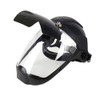 Sellstrom® DP4 Series Black Crown & Chin Guard - Sta-Clear® AF/AS Face Shield & Ratcheting Headgear - IR 8.0 Flip-Up Visor  S32281