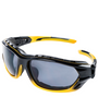 Sellstrom® XPS530 Series Sta-Clear® AF/AS Sealed Safety Glasses - Smoke Tint - Black-Yellow Frames  S70001