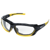 Sellstrom® XPS530 Series Sta-Clear® AF/AS Sealed Safety Glasses - Indoor/Outdoor - 1.5x Magnification - Black-Yellow Frames  S70003