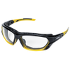 Sellstrom® XPS530 Series Sta-Clear® AF/AS Sealed Safety Glasses - Indoor/Outdoor - 2.0x Magnification - Black-Yellow Frames  S70004