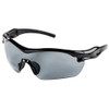 Sellstrom® XP420 Series Sta-Clear® AF/AS Wrap Around Safety Glasses - Smoke Tint - Black Frames  S72101