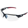 Sellstrom® XP450 Series Sta-Clear® AF/AS Wrap Around Safety Glasses - Indoor/Outdoor - Black-Red Frames  S72302