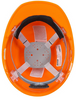 Jackson® SC-6 Series Premium Front Brim Slotted Hard Hat - 370 Speed Dial® Headgear - Non-Vented - Hi-Viz Orange  14843