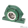 2-11/16" Light Series Split Cylindrical Expansion Bearing w/ Housing & Support - Aluminum Triple Labyrinth Seal   LSE211BXHSAFQA4BATL