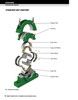 60mm Light Series Split Cylindrical Retained Bearing w/ Housing & Support - Aluminum Triple Labyrinth Seal   LSM60BRHSNQATL