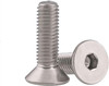 #6-32 x 1/2" 18.8 Stainless Steel Flat Socket Head Cap Screw 100 Pc.   5010-087