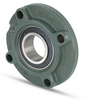 Cast Iron Four Bolt Round Piloted Flange Block w/Taper Bore Insert Bearing - Standard Duty  UKFC208D1