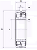 ISO Double Row Straight Bore Spherical Roller Bearing - KIZEI® - Steel Cage  22220EAW33ZZ