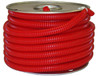 .250" x 10' Red Polyethylene Convoluted Split Loom  5140-5-PK