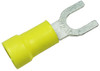 50 Pc. 12-10 AWG #8 Vinyl Insulated Fork Connector  1924-15