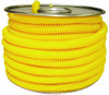 1/2" x 7' Yellow Polyethylene Convoluted Split Loom  5142-7-PK